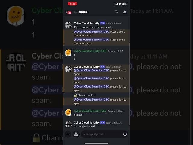 Cyber Cloud Security anti raid discord bot