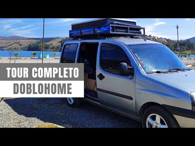 TOUR COMPLETO PELO MINI MOTORHOME ARTESANAL / DOBLOMOTORHOME BEM CONFORTÁVEL EP - 13