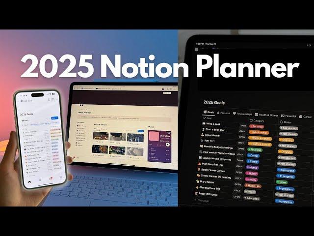 Organize Your Life in Notion ️ 2025 Notion Planner Tour