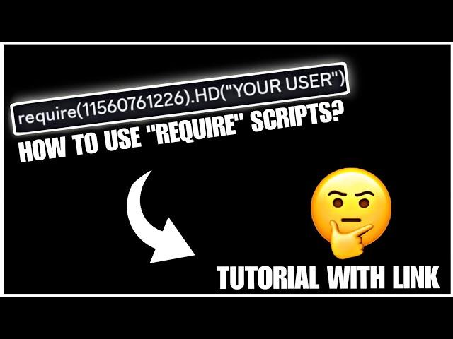 How To Use "Require" Backdoor ServerSided Scripts | Tutorial