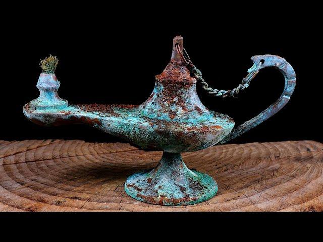 Magically Beautiful Aladdin's lamp - Restoration ASMR