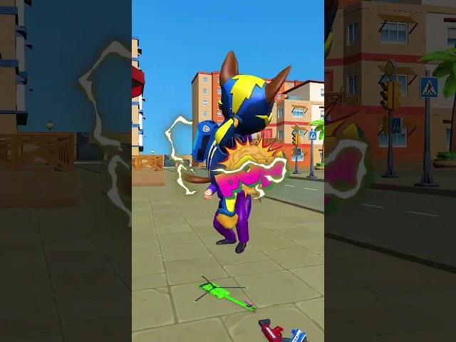 Mayor Humdinger destroys CHASE & RYDER's toys | Pup Squad 3D #pawpatrol #chase #ryder #shorts