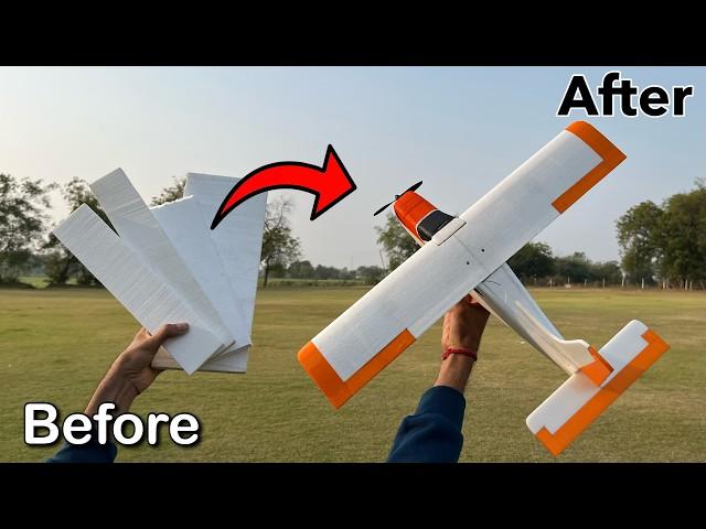 How To Make Rc Plane Tasman With Thermocol #rcplane #diy #thermocol