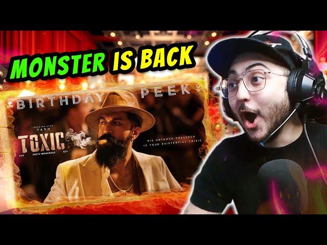 Toxic: Birthday Peek | Rocking Star Yash REACTION | WannaBe StarKid