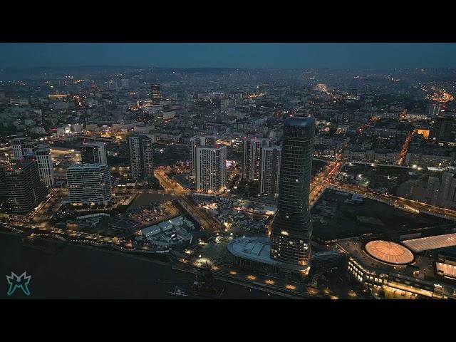 Belgrade WaterFront December 2022 Night Drone Video (4K UHD)