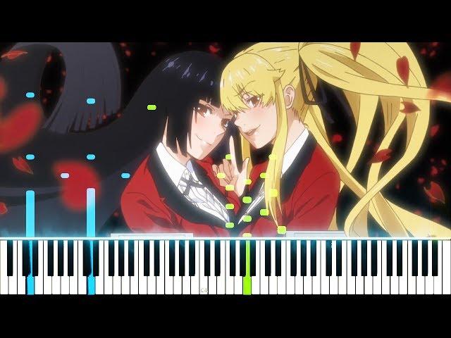 [Kakegurui×× (Season 2) OP] "Kono Yubi Tomare" - JUNNA (Synthesia Piano Tutorial)