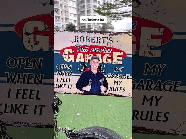 Full Service Garage | Personalized Metal Photo Sign
