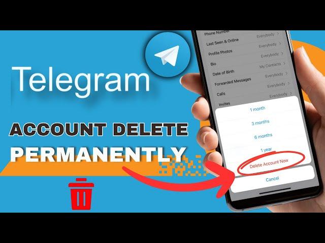 DELETE Your Telegram Account Permanently | Delete Telegram Account