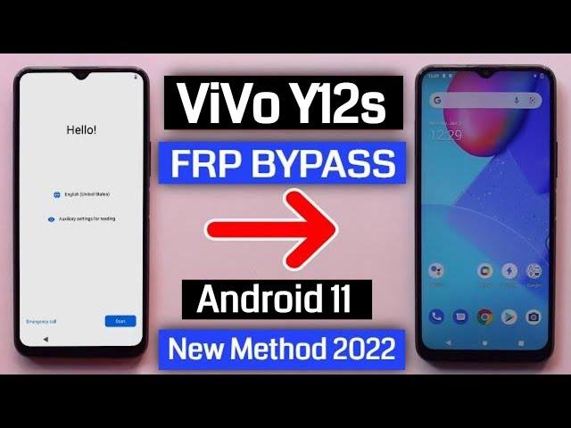 Vivo Y12s (V2026) Frp Bypass/Unlock Google Account Android 11 - No V-Apps Store New Method 2022