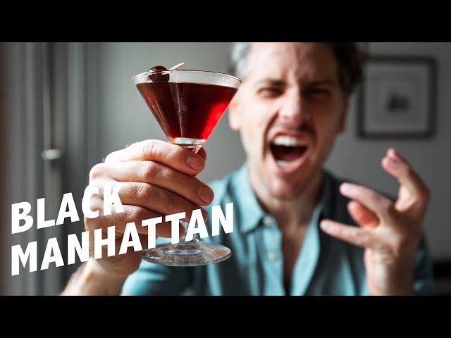 The Black Manhattan - classic meets contemporary