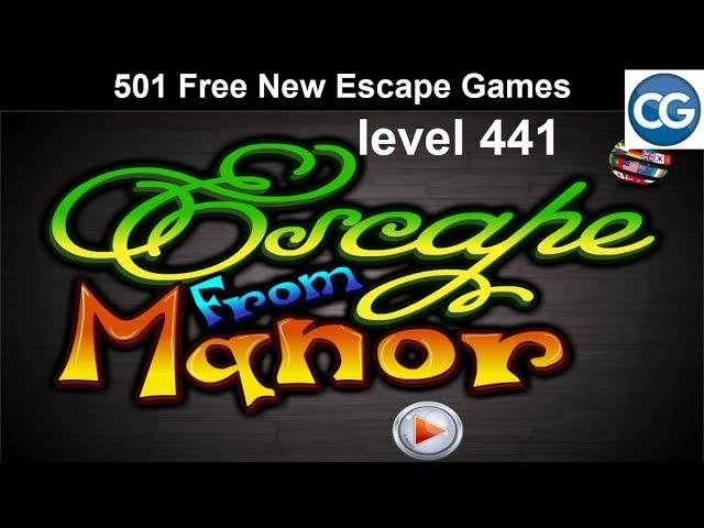 [Walkthrough] 501 Free New Escape Games level 441 - Escape from manor - Complete Game