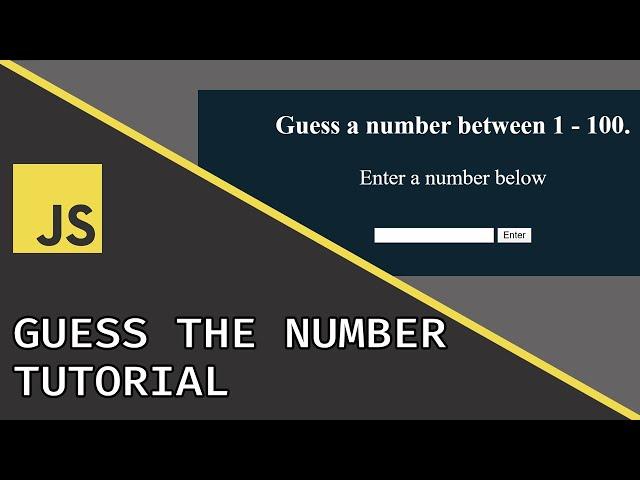 Number Guessing Game | Javascript Beginner Project Tutorial