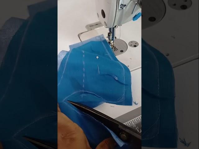 Simple sleeve design cutting and stitching video #sleevedesign #tailoring #shortsfeed