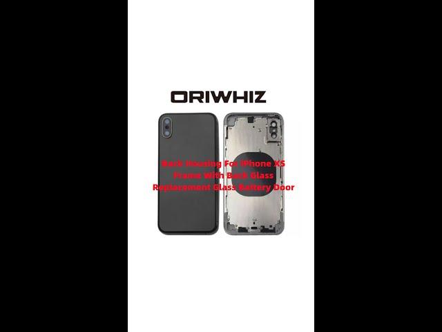 Back Housing For iPhone XS Frame With Back Glass Replacement Glass Battery Door | oriwhiz.com