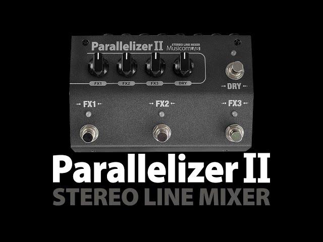 MusicomLAB® PARALLELIZER II - Full Stereo Line Mixer / Blender Pedal