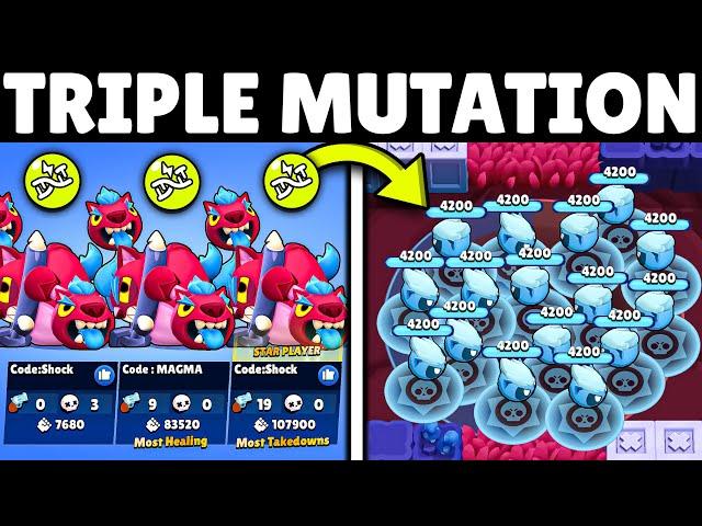 Triple same Brawler Mutations Torture in HotZone #mutations