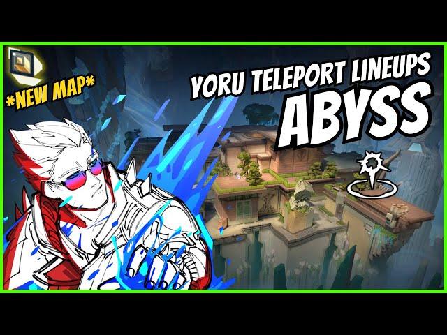 *NEW* Yoru Teleport lineups for new map ABYSS | Secret YORU TP lineups on ABYSS | Yoru on ABYSS