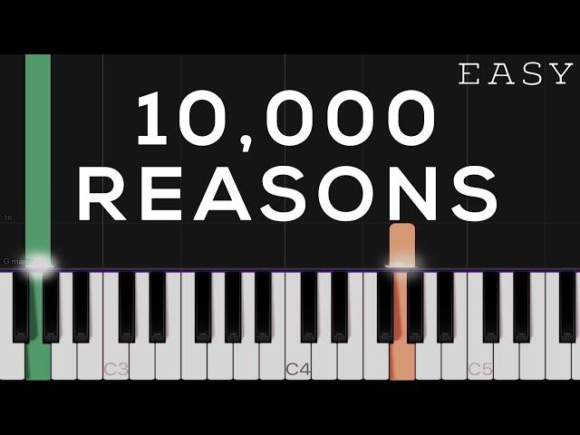 10,000 Reasons - Matt Redman | EASY Piano Tutorial