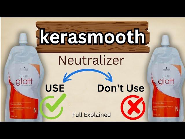 Professional Kerasmooth Process|| With Neutralizer And Without Neutralizer || Salonfact