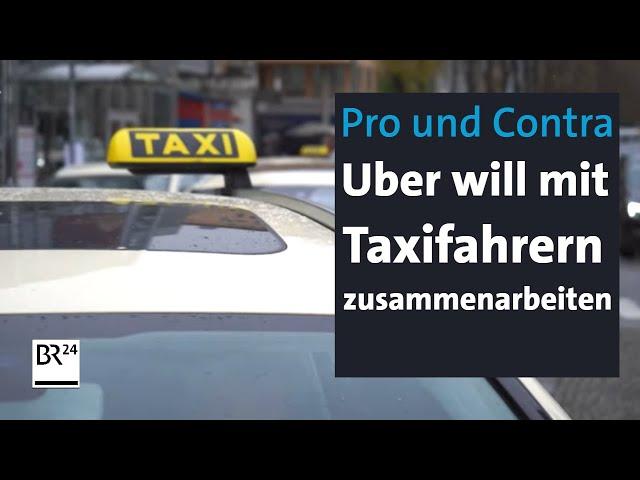 Uber macht Taxifahrern Kooperationsangebote: Was bedeutet das? | Abendschau | BR24