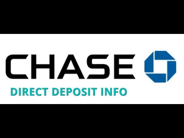 How to do direct deposit on chase?