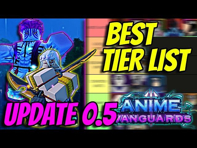 The *OFFICIAL* Best Anime Vanguards Update 0.5 Tier List (UPDATED)