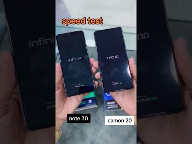 infinix Note 30 vs Tecno comon 20 speed test