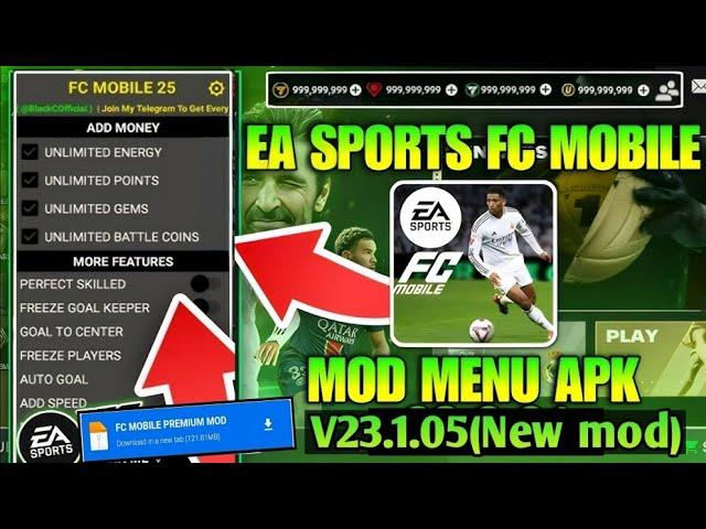 Fc Mobile 25 Vip Mod Menu(Unlimited money) Apk. Fc mobile mod menu free shopping V23.1.05.