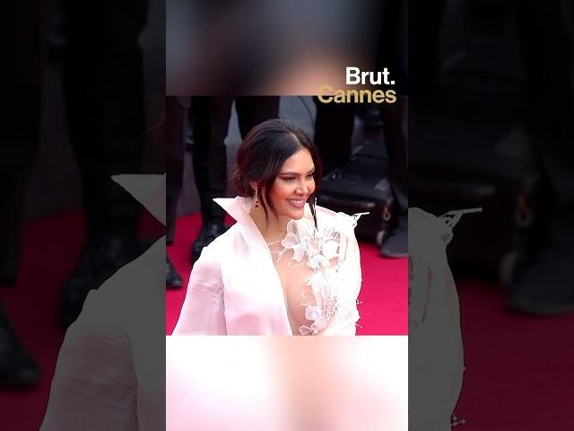 Esha Gupta made her red carpet debut at the Cannes Film Festival… #cannes2023 #shorts