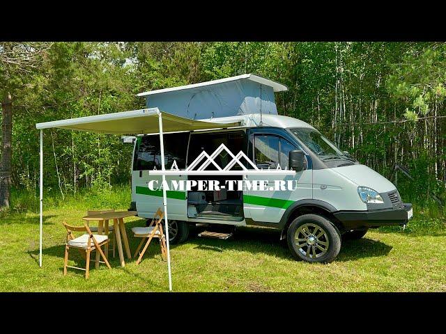 Обзор катенвагена кемпера автодома Campertime на базе ГАЗ Соболь 4х4 2024