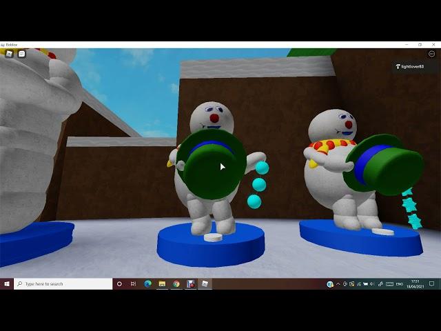 Frosty the snowflake spinning snowmen [Singing fish world] [ROBLOX]