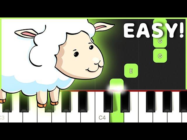 Mary Had A Little Lamb | EASY ONE HAND Piano Tutorial