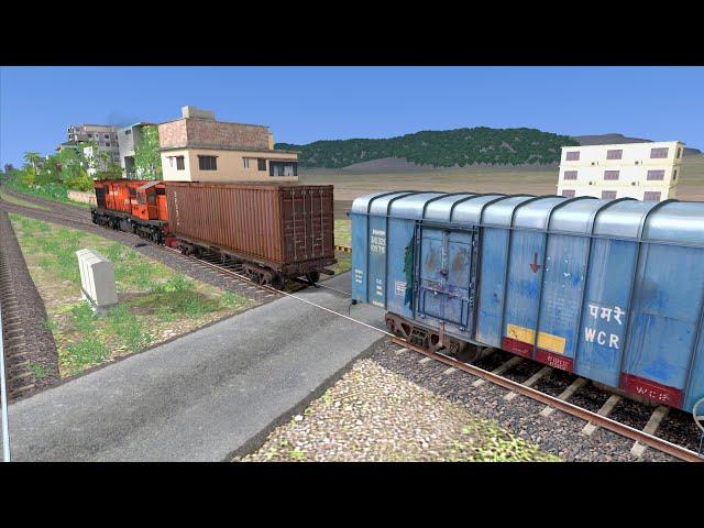 WDG3A Kalyan Loco With Single CARGO COACH COUPLING AND REVERCE
