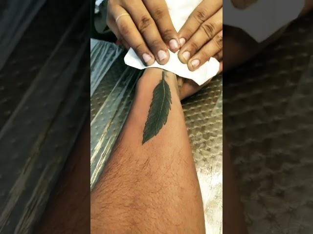 leaf tattoo ||broken art tattoo studio ||bijbor