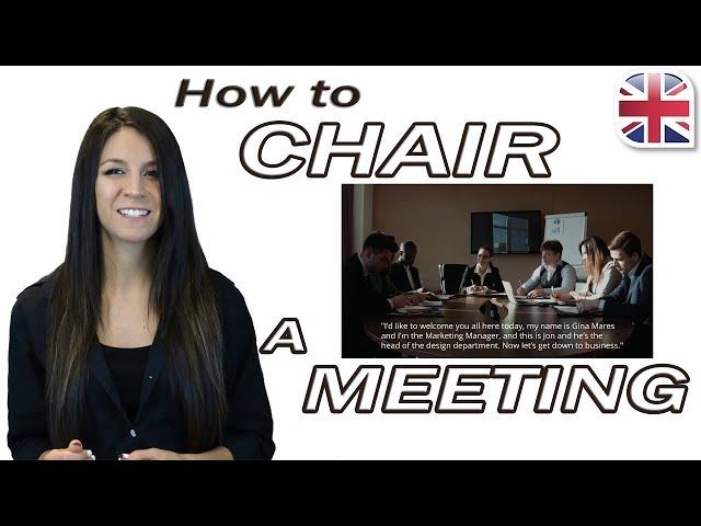 Chair a Meeting in English - Useful English Phrases for Meetings - Business English