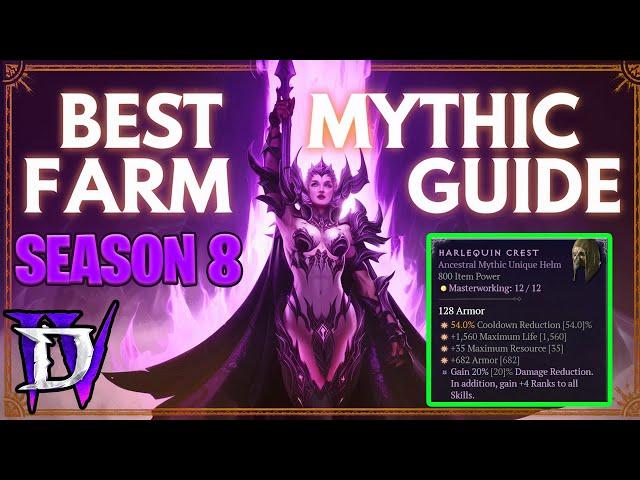 Diablo 4 Season 8 Mythic Unique farm Guide : How to Get Mythic in Diablo IV Season 8 Mythic Guide