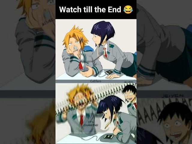 Poor Kaminari  the Charger  #anime #short #memes #mha