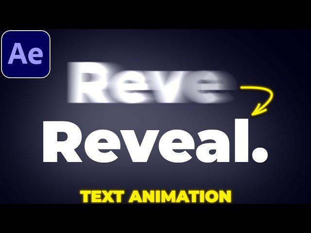 Smooth Text Animation in After Effects | Text Reveal Animation | Title Animation