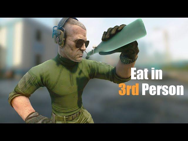 Eat in Third Person | Escape from Tarkov | 4k