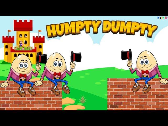 Humpty Dumpty Sat on a Wall with Lyrics - Baby Songs/baby rhymes