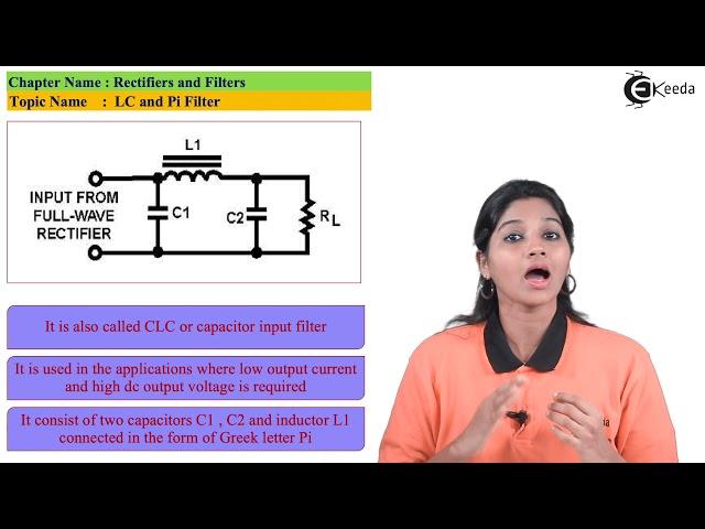 LC and Pi Filter - Rectifier and Filters - Basic Electronics