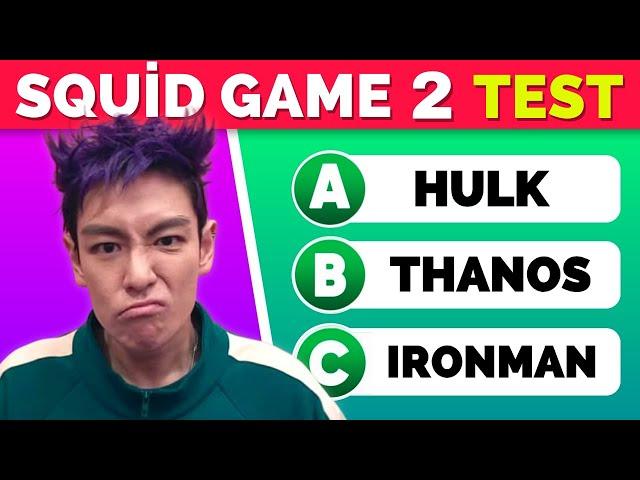 SQUİD GAME 2 BİLGİNİ TEST ET! Ne Kadar İyi İzleyicisin? Squid Game Quiz