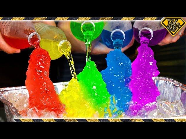 How To Make RAINBOW Instant Ice! TKOR's Freezing Water With Magic Water Bending Trick!