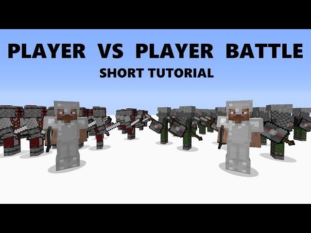 Minecraft Custom NPC Tutorial - Player VS Player Battle