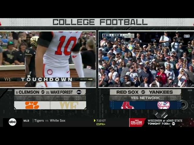 ESPN shows Aaron Judge instead of Wake Forest TD