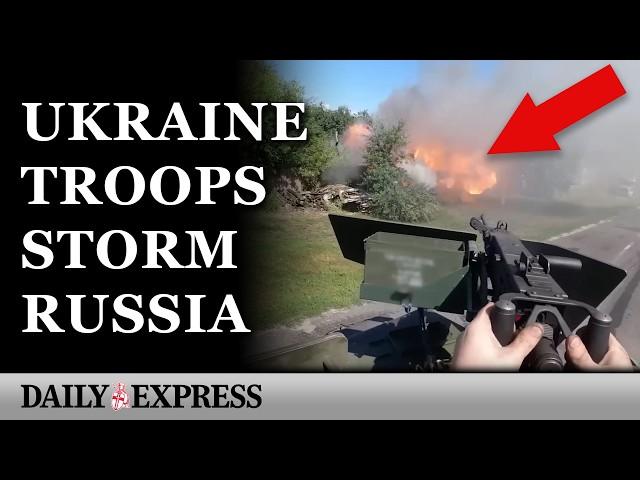 Ukraine war: POV footage of Kursk offensive as troops clash on Russian soil