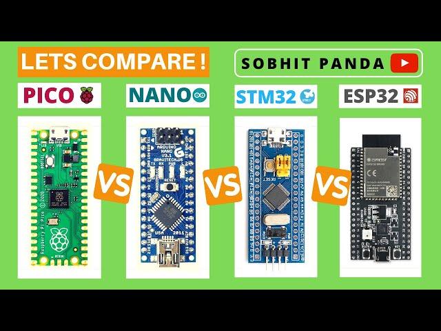 RaspberryPi PICO vs Arduino NANO vs STM32 Blue Pill vs ESP32 vs STM32 Black Pill | Comparison