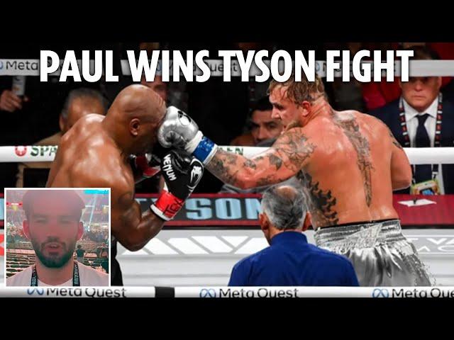 Jake Paul beats Mike Tyson in unanimous decision as crowd boo fight