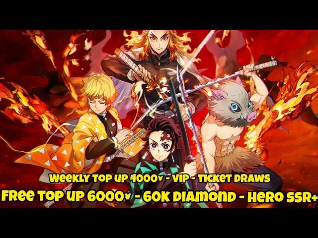 Demon Slayer Fighting Idle Private Server - Free Top up 6000¥ - Weekly Top up 4000¥ - VIP