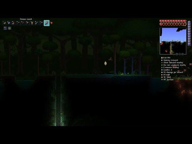 terraria demon conch at less than 1 frame per second